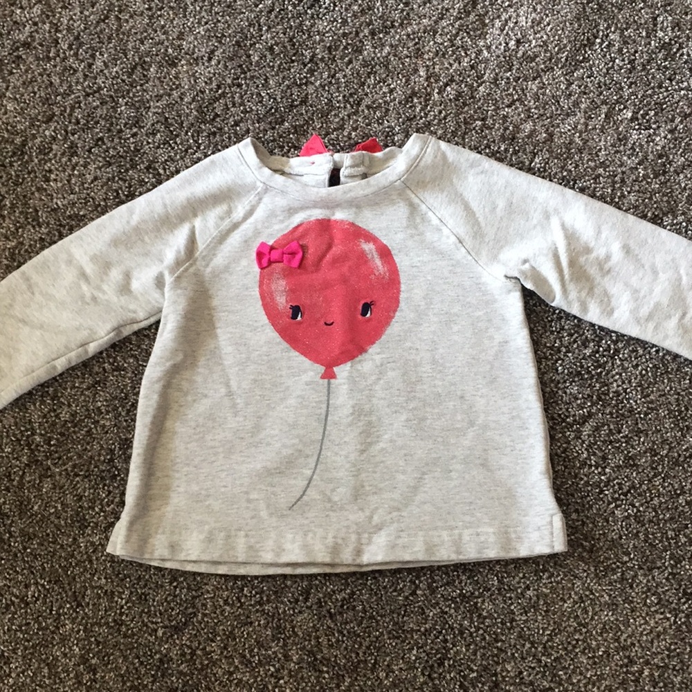 Gymboree gray balloon sweatshirt